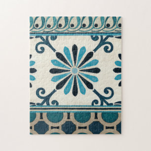 Nicht-Verschönertes Indigo-Fries II Puzzle