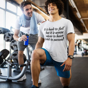 Nicht versuchen, schlimmer als Motivierend Zitat V T-Shirt