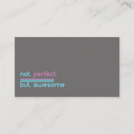 Nicht vervollkommnen aber fantastisch!! visitenkarte