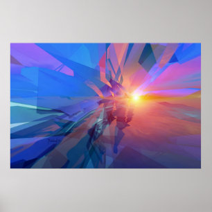 Nicht verzeichneter Reich - abstraktes Kunstplakat Poster