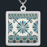 Nicht verzierte Indigofries II Versilberte Kette<br><div class="desc">Zuhause Décor</div>