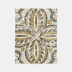 Nicht verzierter Batik-Platz III Fleecedecke