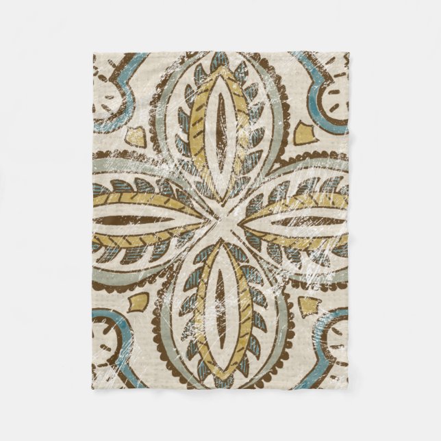 Nicht verzierter Batik-Platz III Fleecedecke (Vorderseite)