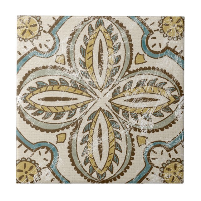 Nicht verzierter Batik-Platz III Fliese (Vorderseite)