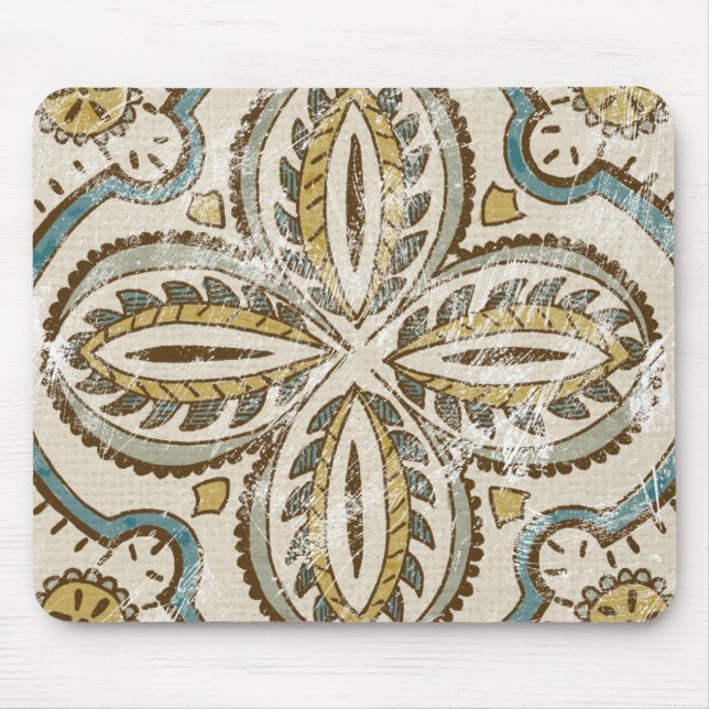 Nicht verzierter Batik-Platz III Mousepad (Vorne)