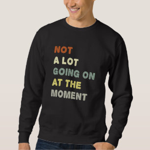Nicht viel los im Moment Faul Langeweilig Sarkast Sweatshirt