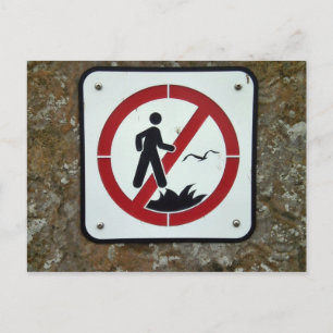 Nicht von der Cliff-Postkarte fallen Postkarte