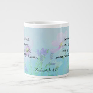 Nicht von Might - Zechariah 4:6 Jumbo-Tasse