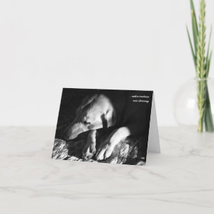 … nicht war ein Geschöpf rührend Feiertagskarte