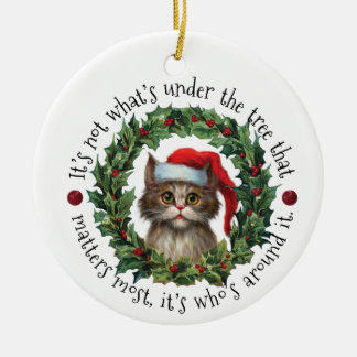 Nicht, was unter dem Baum ist | beidseitig Keramik Ornament