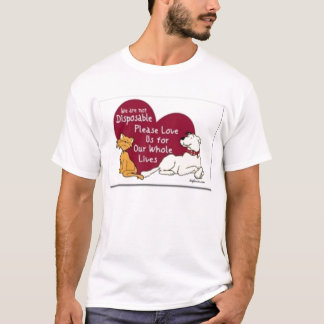 Nicht Wegwerfkatze/Hund T-Shirt