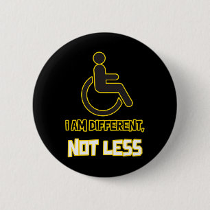 nicht weniger Menschen mit Behinderung Wheelcha Button