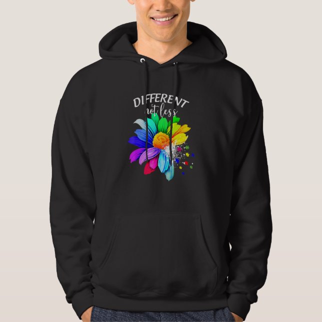 Nicht weniger, Sonnenblumen Autismus Puzzle Awaren Hoodie (Vorderseite)