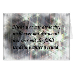 Nicht wer mit dir weint....... Faltkarte