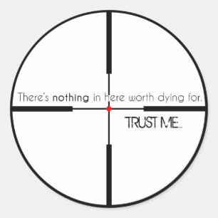 NICHT wert, für Runder Aufkleber