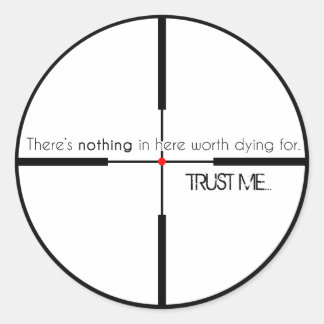 NICHT wert, für Runder Aufkleber