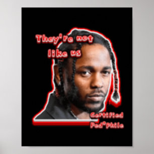 Nicht wie wir Aufkleber Poster