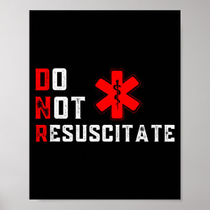 Nicht Wiederbeleben Unterschrieben Dnr Poster