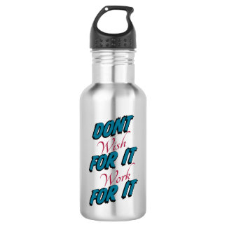 "Nicht wollen, dass es für es funktioniert" Wasser Edelstahlflasche