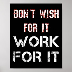 Nicht wünschen, dass es für es Motivierend funktio Poster
