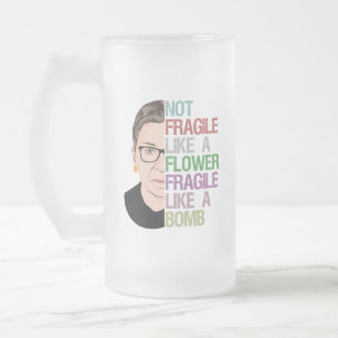 Nicht zerbrechlich wie eine Blume zerbrechlich wie Mattglas Bierglas
