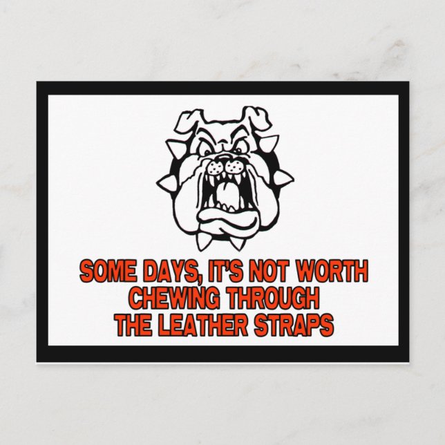 Nicht zu kauen postkarte (Vorderseite)