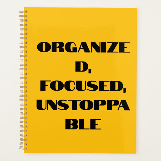 Nicht zu stoppende Frauenplanerin - Motivation & F Planer (Vorderseite)