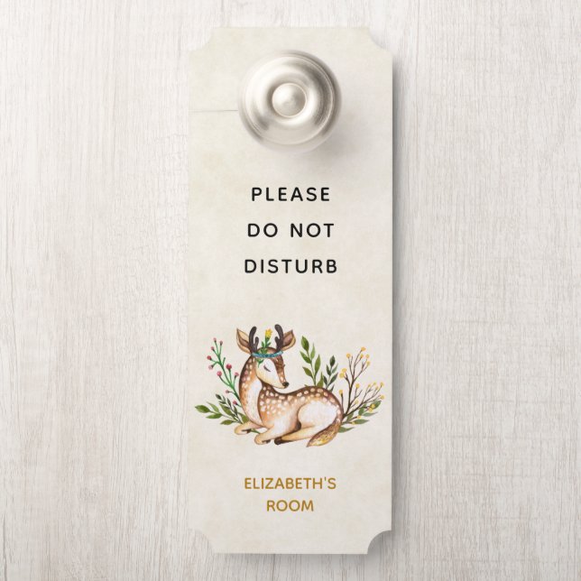 Nicht zu stören Hübsche Wasserfarben, die sich abs Türanhänger (Auf Knauf)