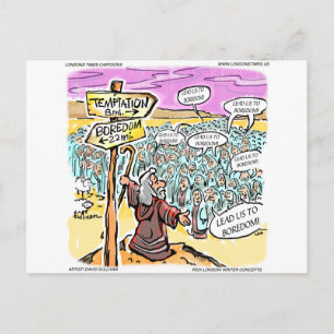 Nicht zu Versuchung? Funny Gifts Cards & T-Shirts Postkarte