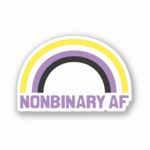 Nichtbinär AF Aufkleber