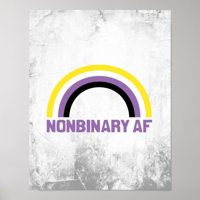 Nichtbinäre AF Poster (Vorne)