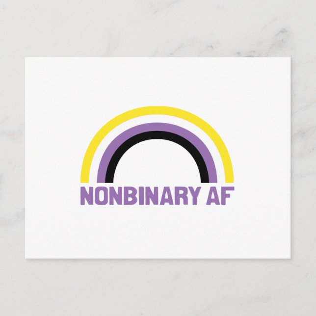 Nichtbinäre AF Postkarte (Vorderseite)