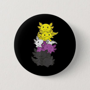 Nichtbinäre Flagge Nicht-binärer Stolz Lgbtq Axolo Button