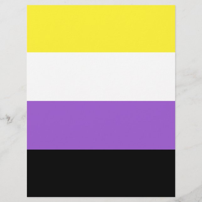 Nichtbinäre Pride-Flagge (Vorderseite)