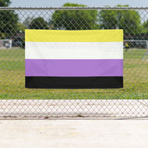 Nichtbinäre Pride-Flagge Banner