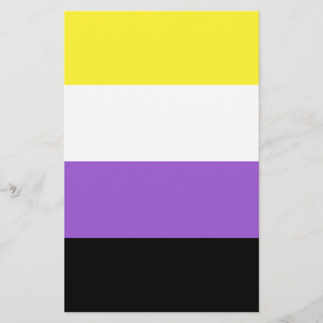 Nichtbinäre Pride-Flagge Flyer (Vorne)
