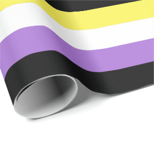 Nichtbinäre Pride-Flagge Geschenkpapier