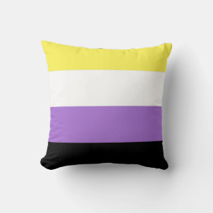 Nichtbinäre Pride-Flagge Kissen