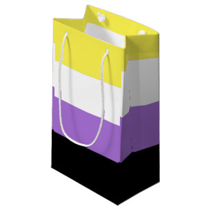 Nichtbinäre Pride-Flagge Kleine Geschenktüte