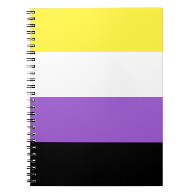 Nichtbinäre Pride-Flagge Notizblock (Vorderseite)