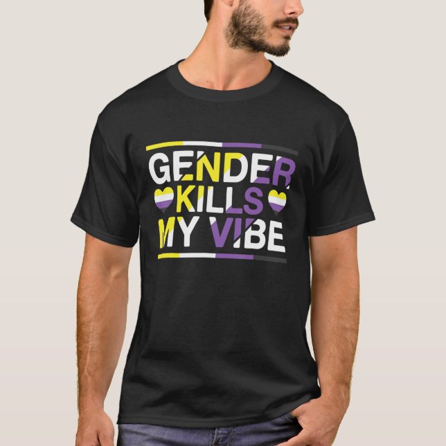 Nichtbinäre Pride Genderfluid Geschlechterrechte n T-Shirt (Vorderseite)
