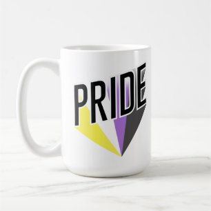 Nichtbinärer Pride Burst Kaffeetasse