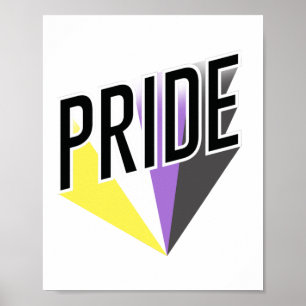Nichtbinärer Pride Burst Poster