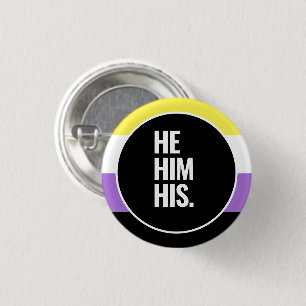 Nichtbinärer Stolz Button