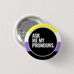Nichtbinärer Stolz Button