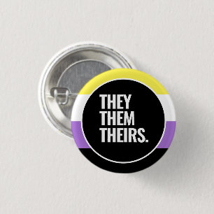 Nichtbinärer Stolz Button