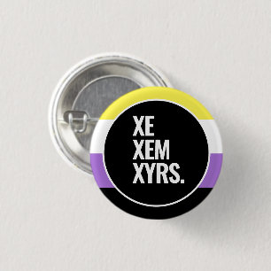 Nichtbinärer Stolz Button
