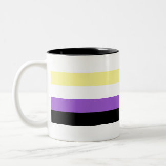 Nichtbinärer Stolz Zweifarbige Tasse