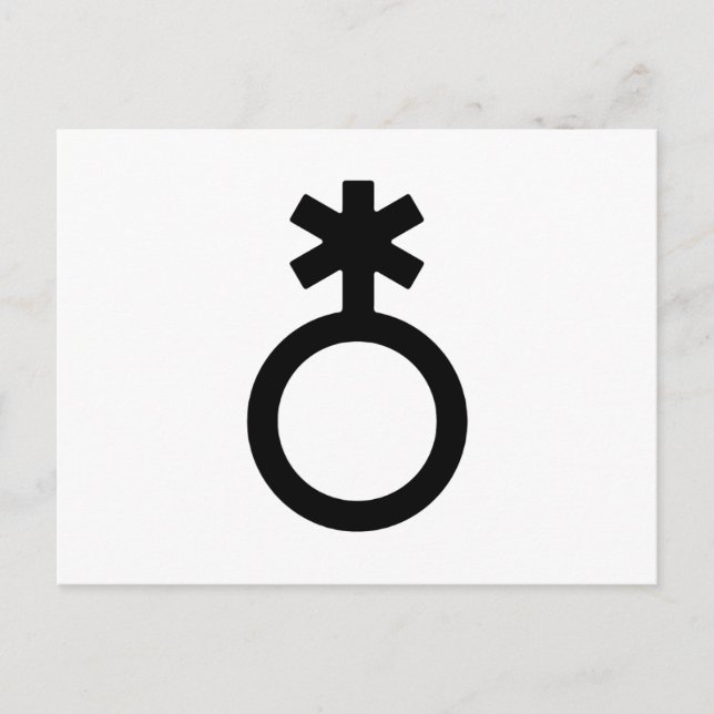 Nichtbinäres Generikum Postkarte (Vorderseite)