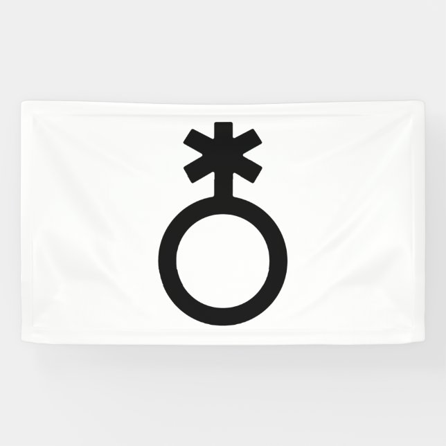 Nichtbinäres Generikum-Symbol Banner (Horizontal)